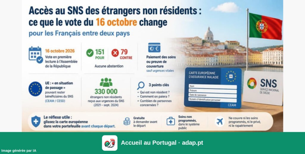 Accès au SNS des étrangers non résidents : ce que le vote du 16 octobre change pour les Français entre deux pays