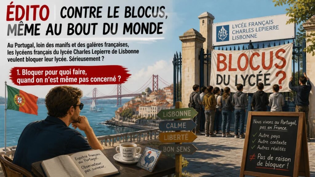 Blocus au lycée Charles Lepierre : la chienlit française atteint Lisbonne, où sont les parents ?