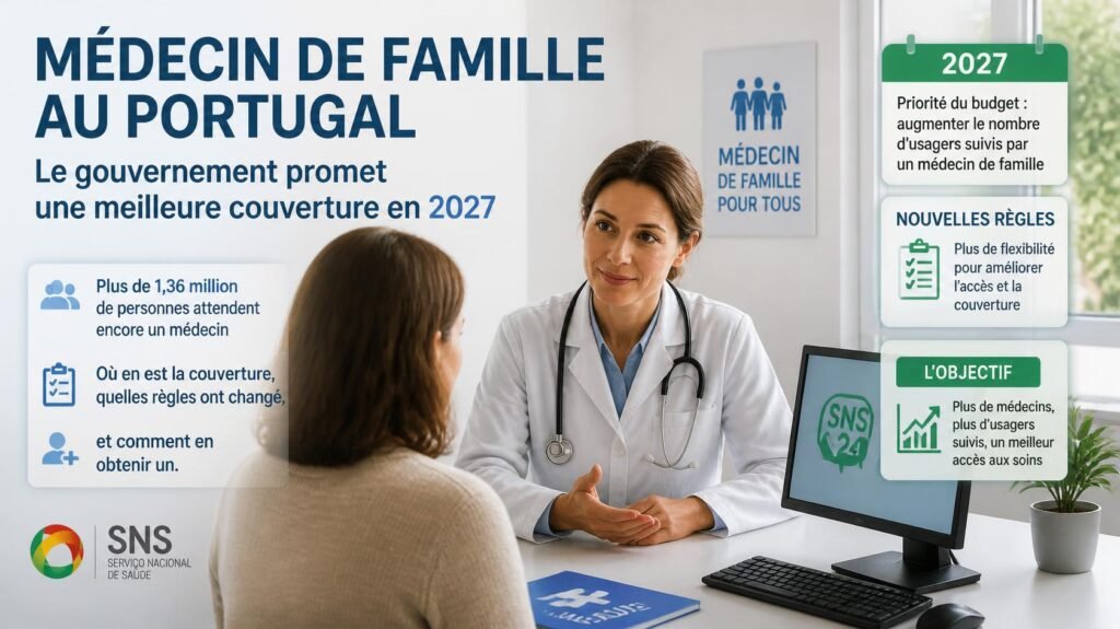 Médecin de famille au Portugal : le gouvernement promet une meilleure couverture en 2027